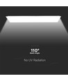 120x30 bagbelyst LED panel, 40W - 120lm/W, hvid kant