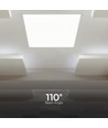 60x60 bagbelyst LED panel, 36W - Hvid kant