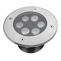 LED pærer og spots LEDlife nedgravningsspot - 6W, rund, rustfrit stål, 24V AC/DC