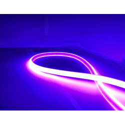 230V Neon Flex LED strip 5 m. vandtæt Lilla Neon COB strip - 230V, IP67, 288 LED, 11,5W/m, kan klippes for hver 10cm