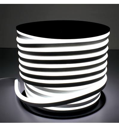 9W pr. meter Neutral hvid 8x16 CLIP-ON Neon Flex LED - 230V, IP67