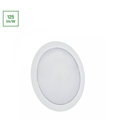 ALGINE 2i1 Overflade-nedsænket Downlight 12W - 1160lm, Neutral hvid, 230V, IP20, Rund