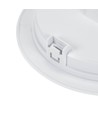 12W Ø17cm 2-i-1 LED indbygningspanel - 125lm/W, 4000K, Hul: Ø14,5 cm, Mål: Ø17 cm, påbygning/indbygning