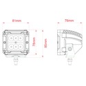 Outlet: LEDlife 18W LED arbejdslampe - Bil, lastbil, traktor, trailer, 8° fokuseret lys, IP67 vandtæt, 10-30V