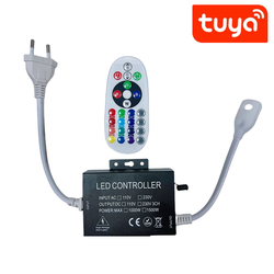 230V RGB 230V RGB WIFI Smart Home CLIP-ON controller - Inkl. endeprop, til 230V, memory funktion, 100 m.