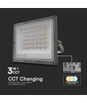 30W LED projektør - 3 lyskulører, arbejdslampe, udendørs
