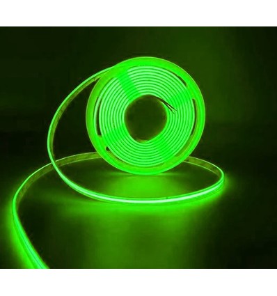 5m 10W/m Grøn COB-LED strip - 24V DC, IP67, 320 LED pr. meter, COB LED