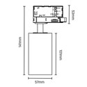 Spectrum Madara Altro Skinnespot - Sort, GU10, 3-faset skinne, uden lyskilde