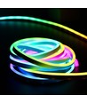 5m RGBIC Neon Flex komplet sæt 7x14 neonflex - USB, Bluetooth app, fjernbetjening