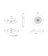2.8W HiluX D1 Gen3 Full Spectrum LED indbygningsspot RA97 - 3000K, Sort