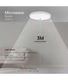 18W LED sensorlampe - IP44, Samsung LED chip, mikrobølge sensor, inkl. lyskilde