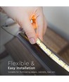 5m 17W/m LED strip - 24V DC, IP20, 150lm/W, 238 LED pr. meter