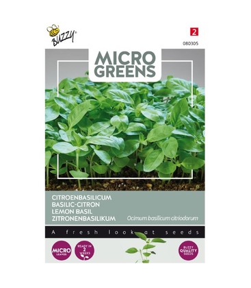 Restsalg: Microgreens - Citron basilikum