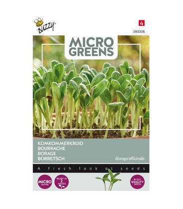 Outlet: Microgreens - Borago, almindelig hjulkrone