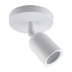 Væglamper Elegant hvid vægspot - IP20 indendørs, GU10 fatning, uden lyskilde
