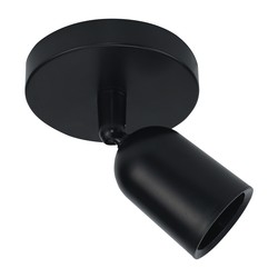 Loftslamper Elegant sort vægspot - IP20 indendørs, GU10 fatning, uden lyskilde