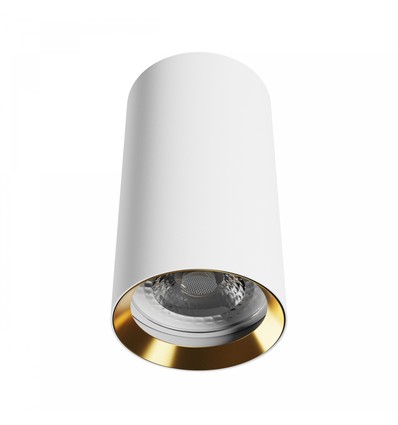 Chloe Variosa GU10 overflademonteret GU10 - 230V, IP20, 55x100mm, hvid / guld, rundt, uden lyskilde