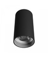 GU10 påbygningsspot - Sort, rund, loftlampe, uden lyskilde