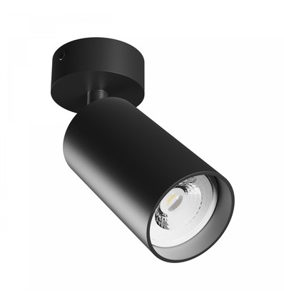 GU10 Væg/loftmonteret spot - Sort, påmontering, IP20, uden lyskilde