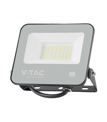 V-Tac 30W LED projektør, 135lm/W - Samsung LED chip, arbejdslampe, 1m ledning, udendørs