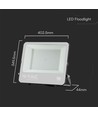 200W LED projektør - 135lm/W, Samsung LED chip, arbejdslampe, 1m ledning, udendørs