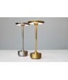 Opladelig LED bordlampe med justerbar kulør - Guld, touch dæmpbar, IP20