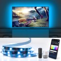 Wifi Smart LED TV Bagbelysning, 4x0,5m, 28-Knaps Controller/3-Tast Styringsboks