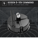 200W Solara LED high bay - 190lm/w, IP65, Sosen driver, 0-10V dæmpbar, 5 års garanti