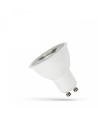 GU10 4W LED pære - 55°, Varm hvid, med linse