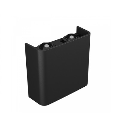 4W Luna op/ned væglampe - IP54 udendørs, CCT, 3 lyskulører, sort, inkl. lyskilde