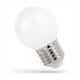 E27 1W LED kronepære - G45, matteret glas
