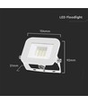 10W LED projektør - Samsung LED chip, arbejdslampe, udendørs