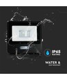 10W LED projektør - Samsung LED chip, arbejdslampe, med sensor