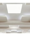 60x60 LED panel i ramme, 36W - Indbygget i hvid ramme, til direkte montering