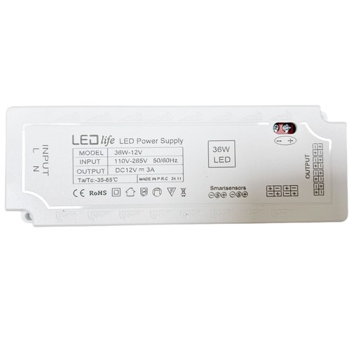 LEDlife møbelspot strømforsyning 36W - Plug and Play, Til Sono, Cabi og Reco møbelspot, maks. 6 spot