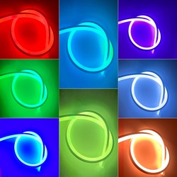 Neon Flex LED strip RGB 16x16 Neon Flex LED - 12W pr. meter, IP67, 230V
