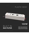 100W / 24V DC strømforsyning - 4.1A, IP65 vandtæt