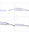 5m 8,5W/m AnyCut Neon Flex 10x10 Neutral hvid LED strip - 12V DC, Ingen klippeafstand