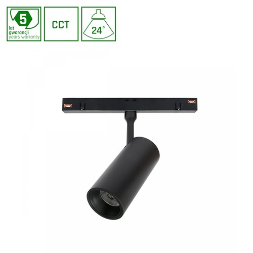 10W SMART LED skinnespot - 950lm, 3000K, hvid kant