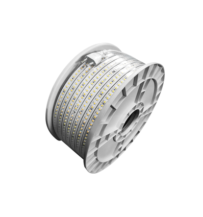 50m Arbejdslys 230V LED strip - IP65, 180 LED/m, 7,2W/m, 720 lm/m