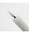 3-pak hvide LED stearinlys, flammeeffekt - Ø2,2cm, Højde: 24,5cm, stagelys, inkl. fjernb., timer, batteri