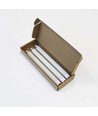3-pak hvide LED stearinlys, flammeeffekt - Ø2,2cm, Højde: 24,5cm, kronelys, inkl. fjernb., timer