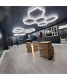 168W RA95 Hexagon LED 5 felter komplet sæt - Inkl. strømtilslutning