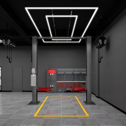 Lamper Lysgitter LED 2 rammer komplet sæt  - RA95, 288W, inklusiv strømtilslutning
