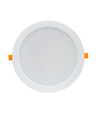 18W Ø17cm LED indbygningspanel - IP54 udendørs, Hul: Ø14,5 cm, Mål: Ø17 cm