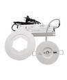 3W LED nødbelysning spot til loft - Hul: Ø7,5-12,5 cm, 3 timers batteri, hvid