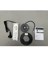 3W LED nødbelysning spot til loft - Hul: Ø7,5-12,5cm, 3 timers batteri, Sort