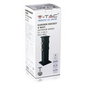V-Tac udendørs søjle med stikkontakt - IP44, 4 udtag