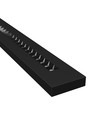 40W RA90 Plank kontor armatur - Sort, 120cm, CCT, UGR16