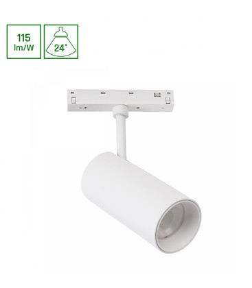 System Shift Basic Spot - Armatur Retning, 55x120x180mm, 20W, 4000K, hvid